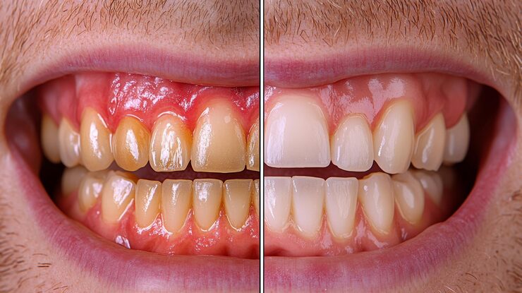 Healthy Gums vs. Gingiviti