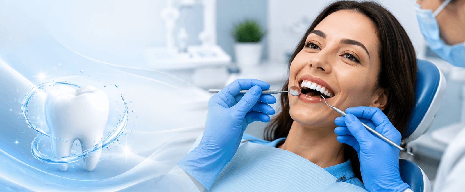 Gentle professional dental cleaning at Connect Family Dental in Hamden, CT